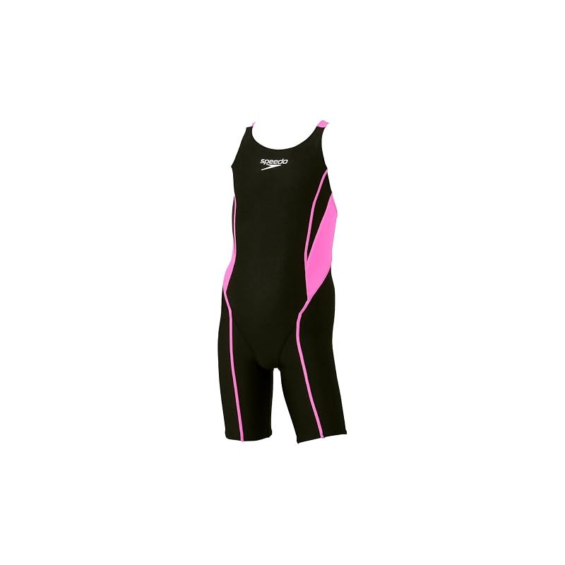 [スピード] 競泳水着 FLEX ZERO Junior Openback kneeskin フレックスゼロ2ジュニアオープンバックニースキン ガールズ ピンク/ブラック 130