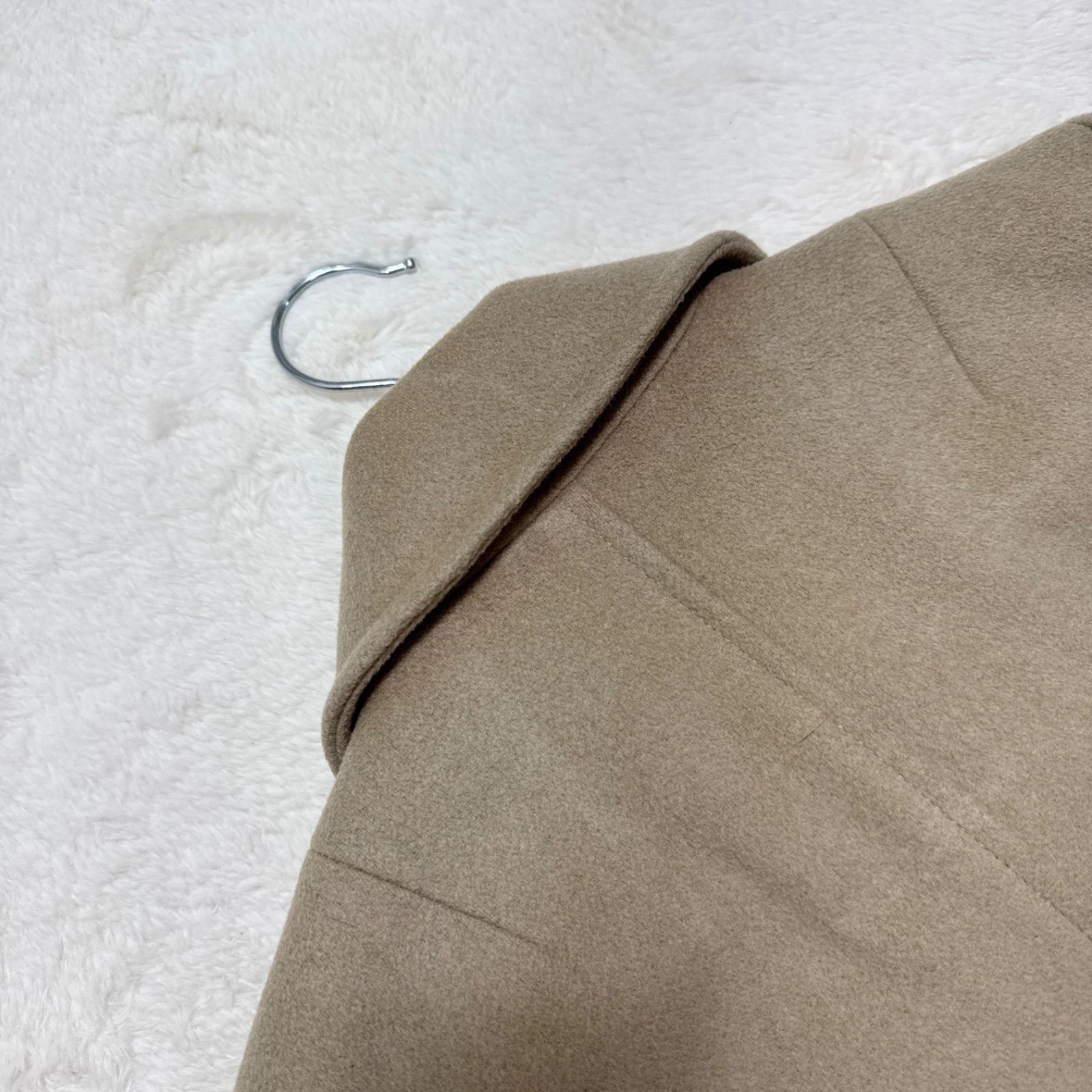 MACKINTOSH LONDON Pコート ベージュ 40 カシミヤ 美品 MACKINTOSH LONDON マッキントッシュロンドン カシミヤ混 Pコート
