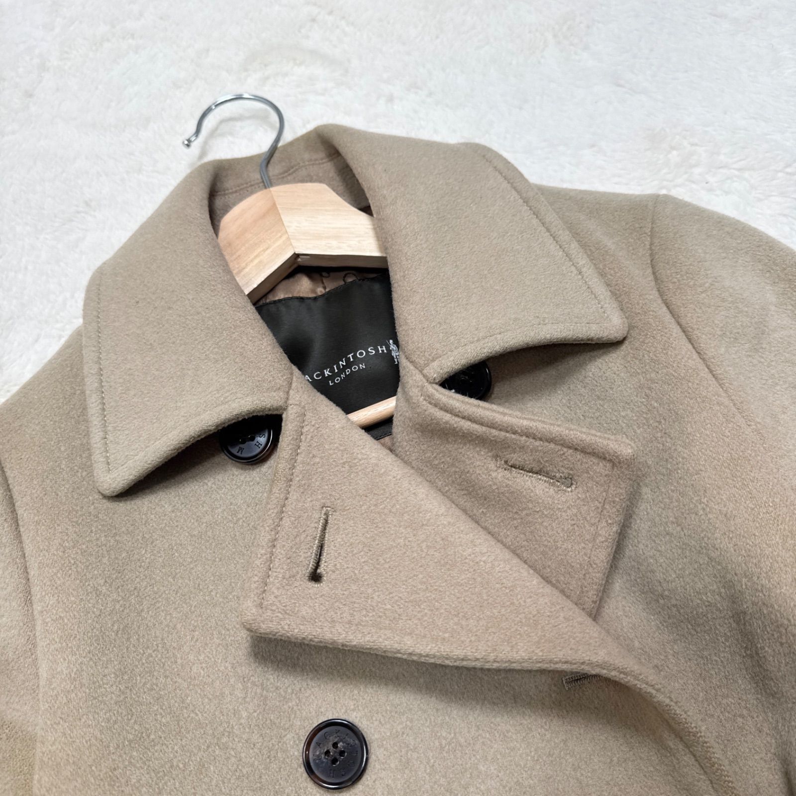 MACKINTOSH LONDON マッキントッシュロンドン カシミヤ混 Pコート