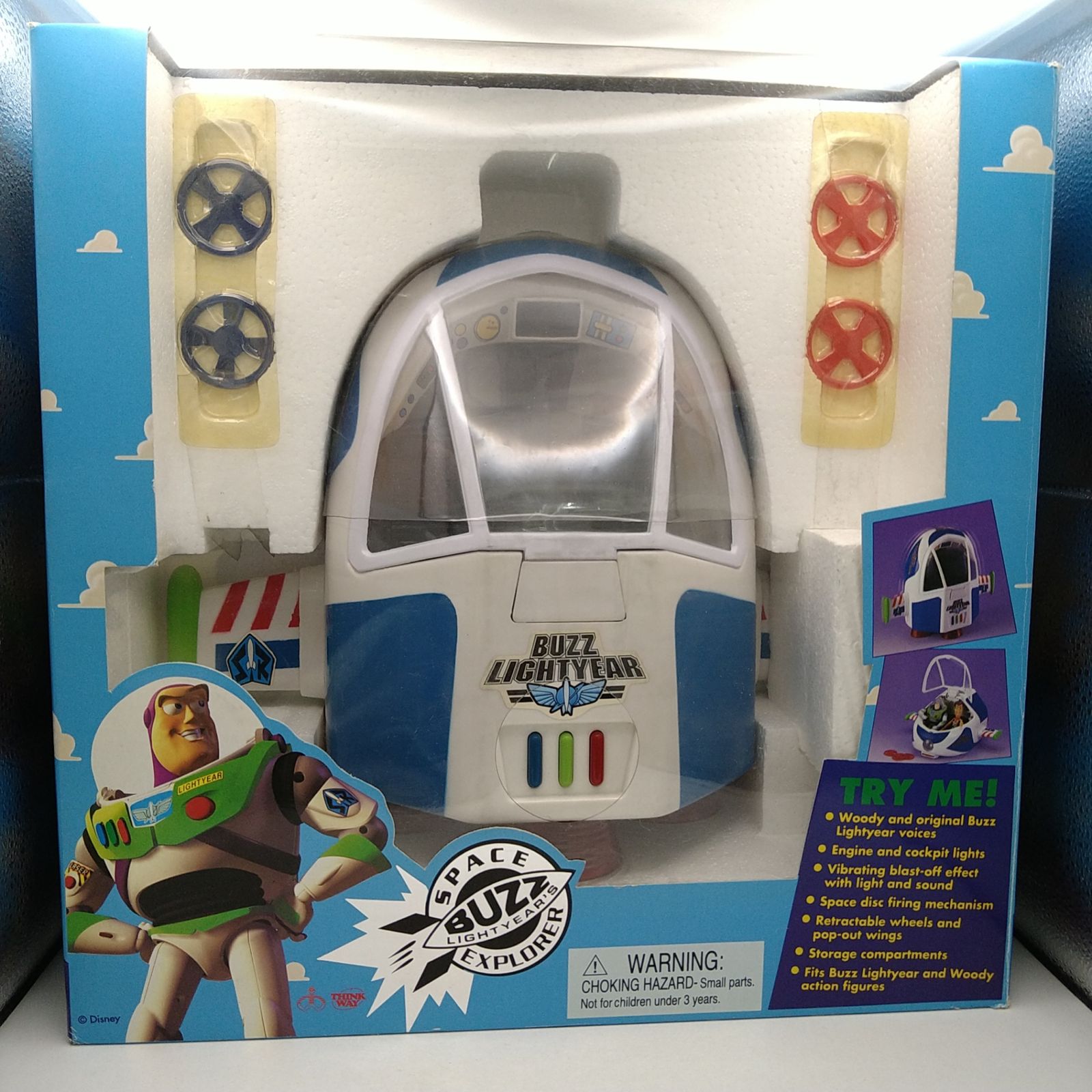 トイストーリー☆BUZZライトイヤー☆スペース　エクスプローラー☆中古品☆当時物 当時物】バズライトイヤー スペースエクスプローラー トイ・ストーリー