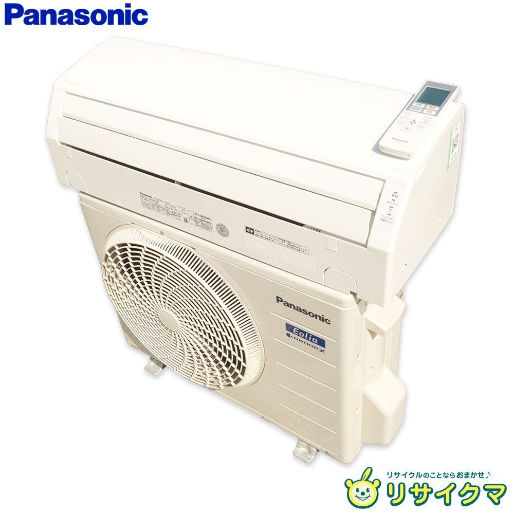 【中古】M▽パナソニック ルームエアコン 2022年 2.2kw ～8畳 Eolia エオリア ナノイー搭載 標準モデル コンパクトタイプ CS-J222D (36108)