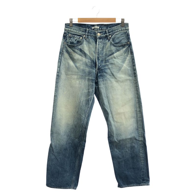 【中古】AURALEE 25AW SELVEDGE FADED HEAVY DENIM WIDE PANTS サイズ28 A25AP03DH FADED INDIGO[17]