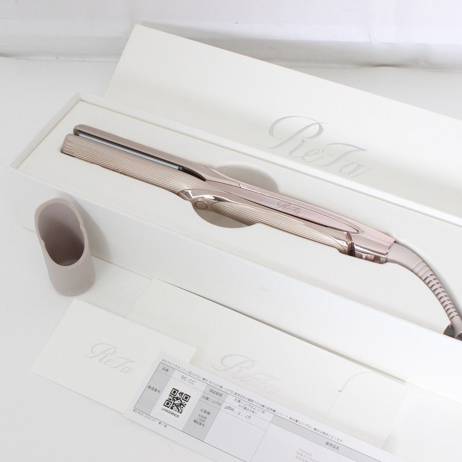 【美品】MTG ReFa STRAIGHT IRON PRO+ RE-CC-48A シャンパングレージュ リファストレートアイロン プロ ヘアアイロン 本体