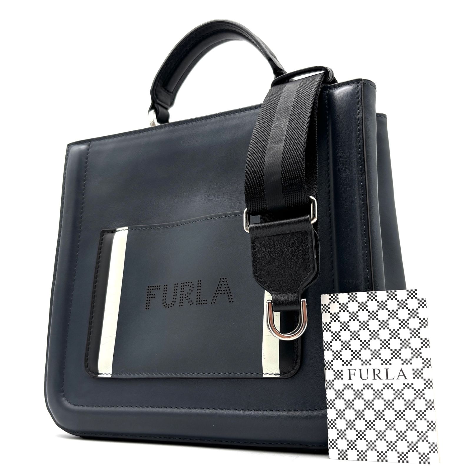 極美品 フルラ FURLA レアーレ 2WAY ハンドバッグ ショルダーバッグ 