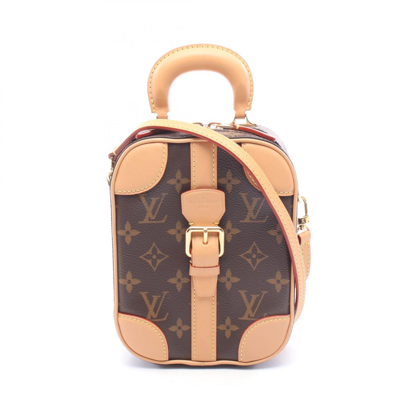ルイ・ヴィトン LOUIS VUITTON ハンドバッグ ヴァリゼット ヴェルティカル 2WAY M68623 PVCコーティングキャンバス レザー ヴァリゼット・ヴェルティカル レディース