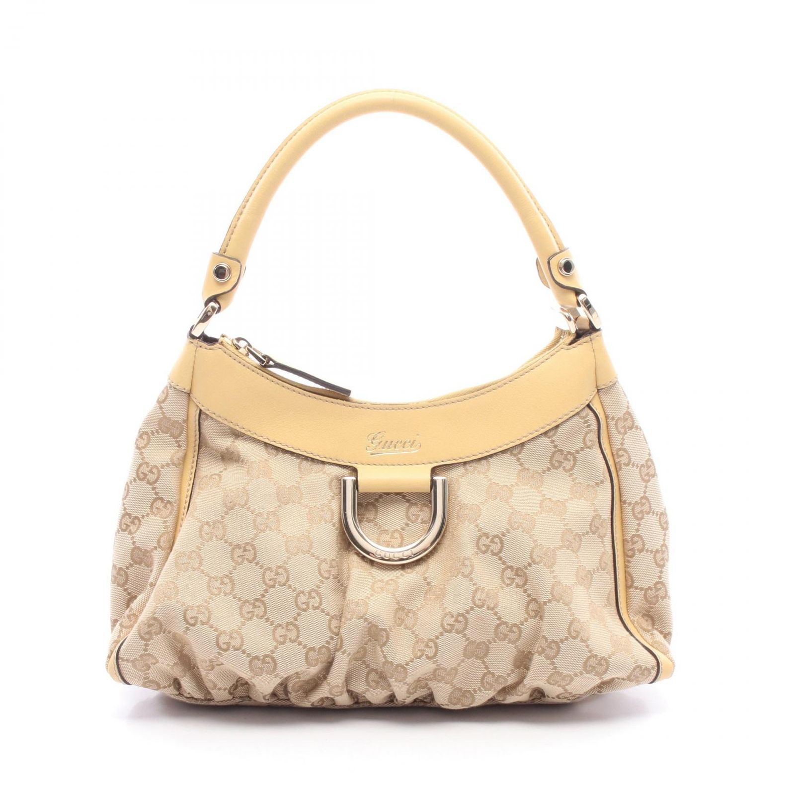 グッチ GUCCI ショルダーバッグ アビー GGキャンバス 190525 ベージュ キャンバス レザー ショルダーバッグ レディース Used B