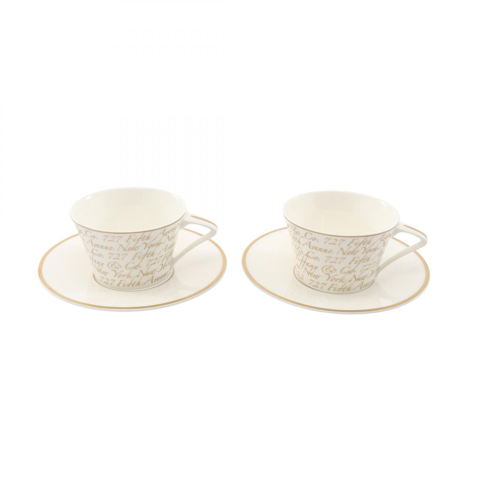 ティファニー TIFFANY＆CO 食器 TIFFANY NOTES ティファニーノーツ コーヒーカップ ティーカップ 2点セット その他 マグカップ2点セット ユニセックス Used A