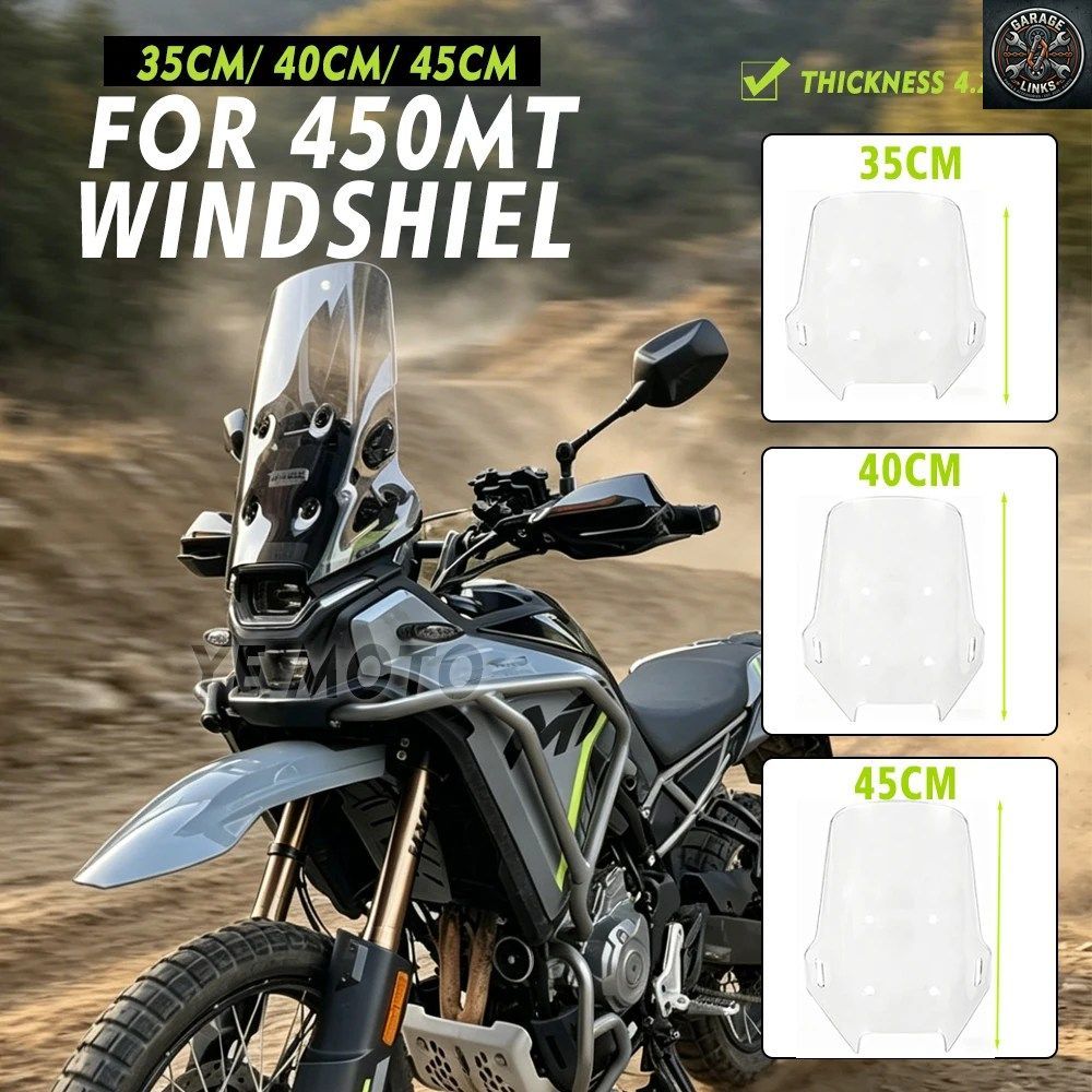 2026 CFMOTO 450MT ウインドシールド 450 MT オートバイ フロントウインドスクリーン CF450MT ウインドシールド パーツ 2024 2025