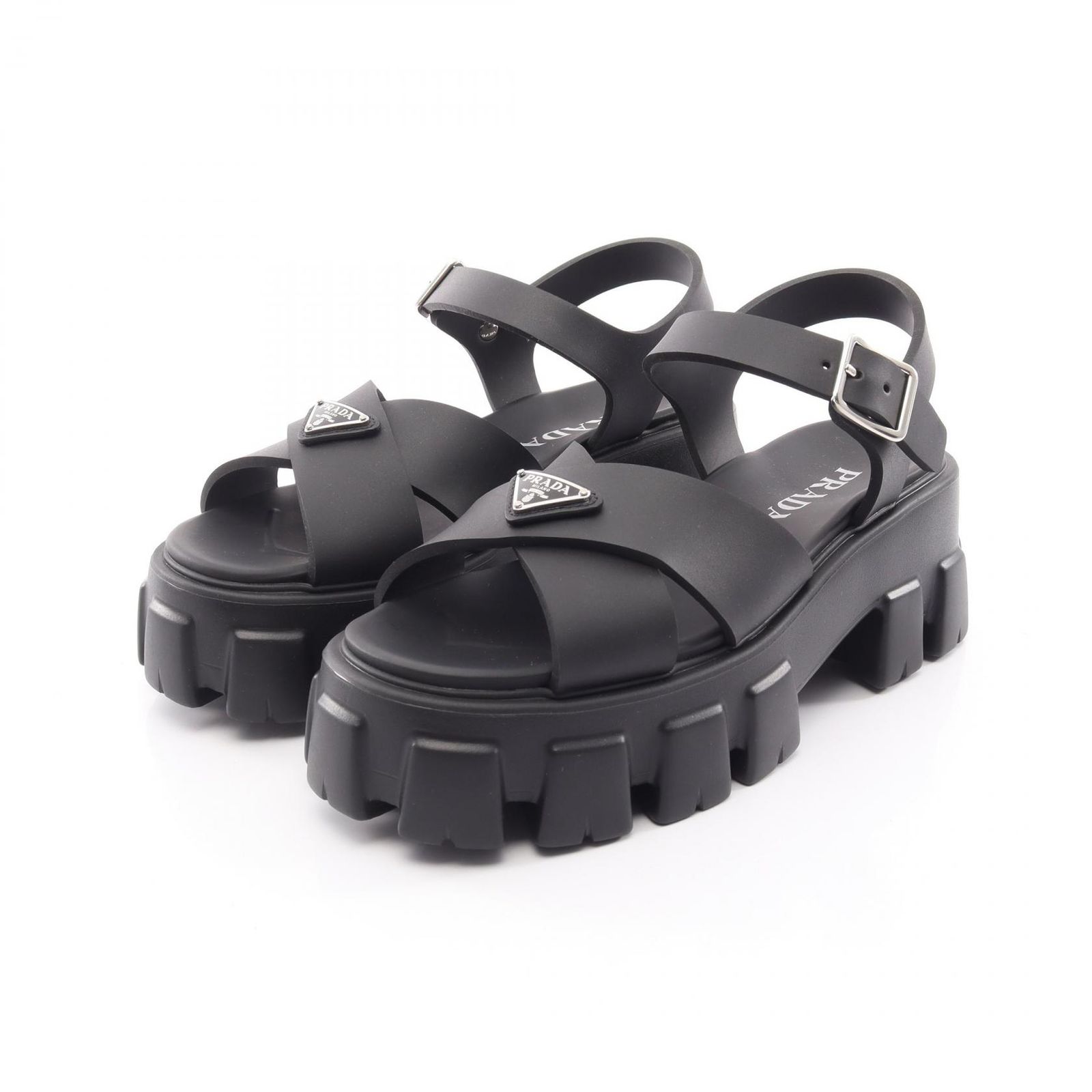 プラダ PRADA サンダル モノリス その他 モノリス サンダル レディース 未使用 69,740円
