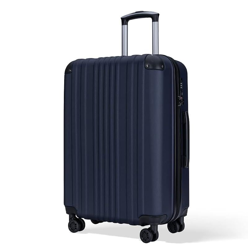 【新品】 [Bargiotti] ABSスーツケース キャリーバッグ キャリーケース 大容量 超軽量 TSAロック ダブルキャスター 静音 旅行 ビジネス… (ネービー, X-Medium) 7,371円