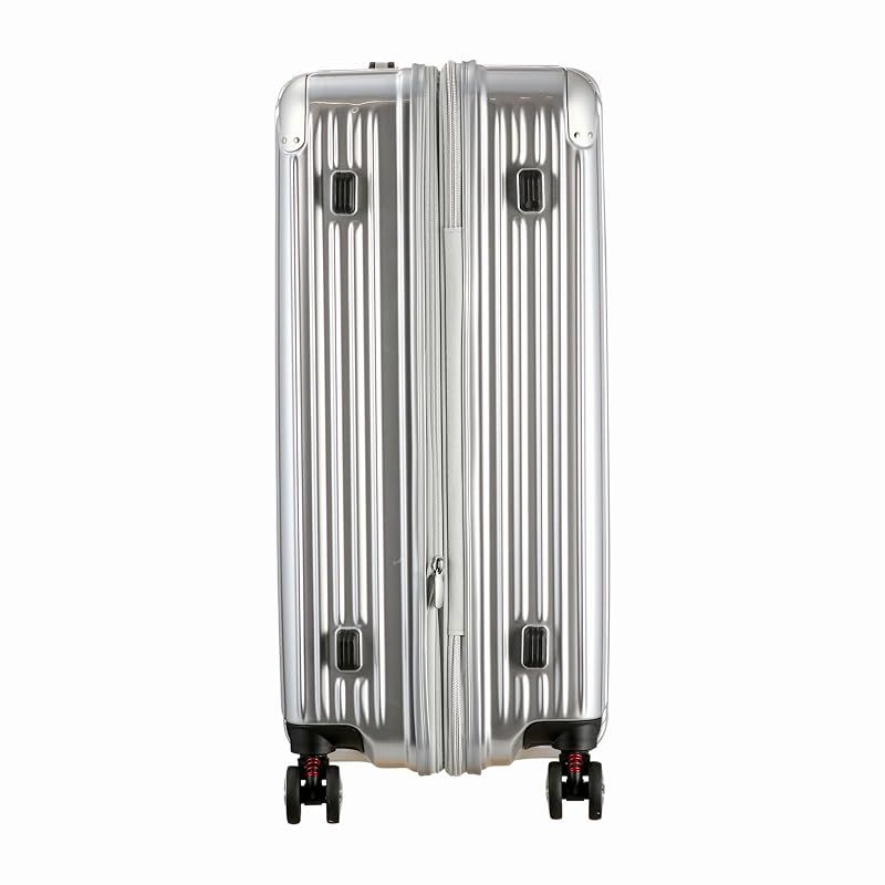 【新品】 [シフレ]スーツケース Lサイズ 容量拡張 97-102L サスペンションキャスター ダブルキャスター 2WAYロック 台座フック ジッパータイプ TRIDENT TRI2035K-67 シルバー