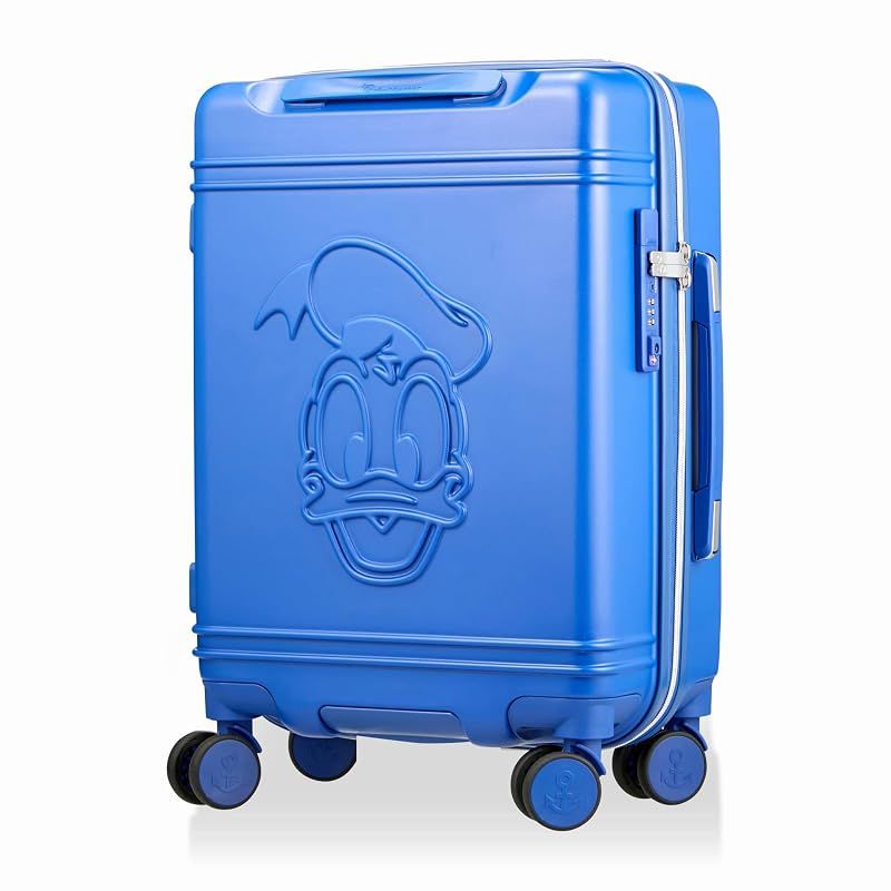【新品】 スーツケース Sサイズ 30L ダブルキャスター シフレロック グリップマスター ジッパータイプ ディズニー HAP2212-48 DN45.ドナルドダックフェイスブルー 15,520円