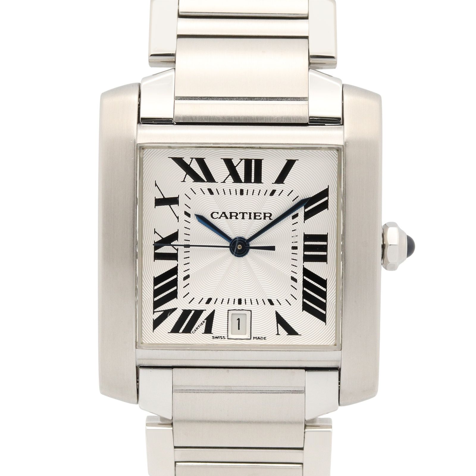 カルティエ CARTIER 腕時計 タンクフランセーズ LM W51002Q3 シルバー ステンレススチール タンクフランセーズ LM メンズ Used A