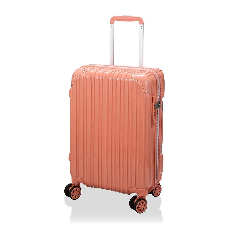 【新品】 [シフレ]スーツケース Sサイズ 容量拡張 35-40L サスペンションキャスター ダブルキャスター 2WAYロック 台座フック ジッパータイプ TRIDENT TRI2035K-49 オレンジ
