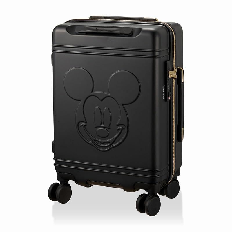 【新品】 スーツケース Sサイズ 30L ダブルキャスター シフレロック グリップマスター ジッパータイプ ディズニー HAP2212-48 DN1.ミッキーマウスフェイスブラック 13,928円