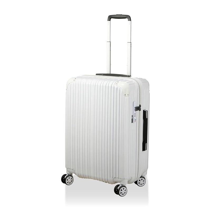 【新品】 [シフレ]抗菌 拡張 スーツケース Mサイズ ジッパータイプ TRIDENT TRI2035K-56 ホワイト