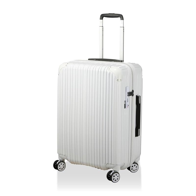 【新品】 [シフレ]抗菌 拡張 スーツケース Mサイズ ジッパータイプ TRIDENT TRI2035K-56 ホワイト