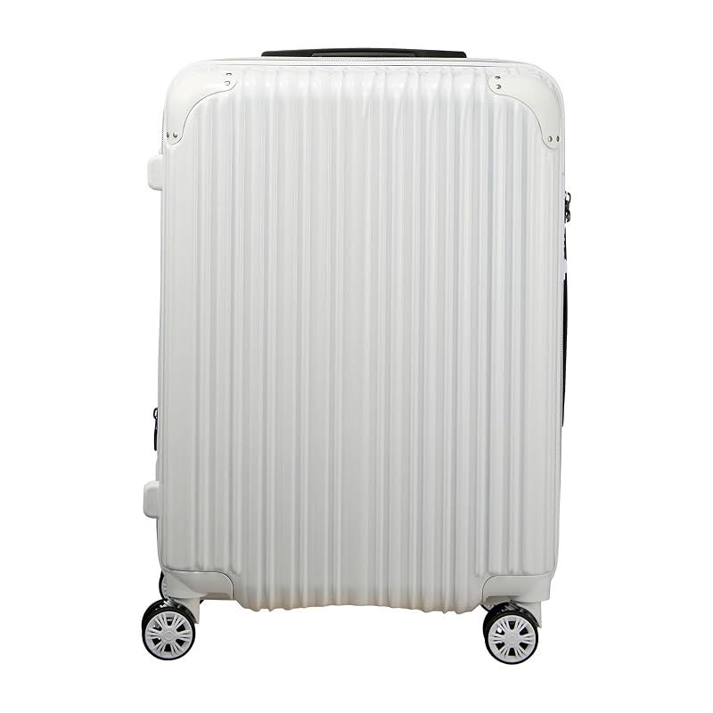 【新品】 [シフレ]抗菌 拡張 スーツケース Mサイズ ジッパータイプ TRIDENT TRI2035K-56 ホワイト