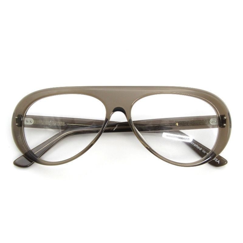 未使用 OLD FOCALS オールドフォーカルズ メガネフレーム Jimi USA製 ジミ ティアドロップ 015 スモークグレー 54001311