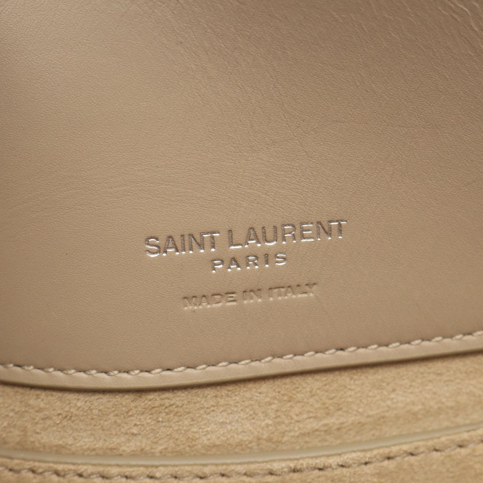 サンローランパリ SAINT LAURENT PARIS ハンドバッグ LE 37 スモール 2WAY 749036 ベージュ レザー LE37 スモール レディース Used A