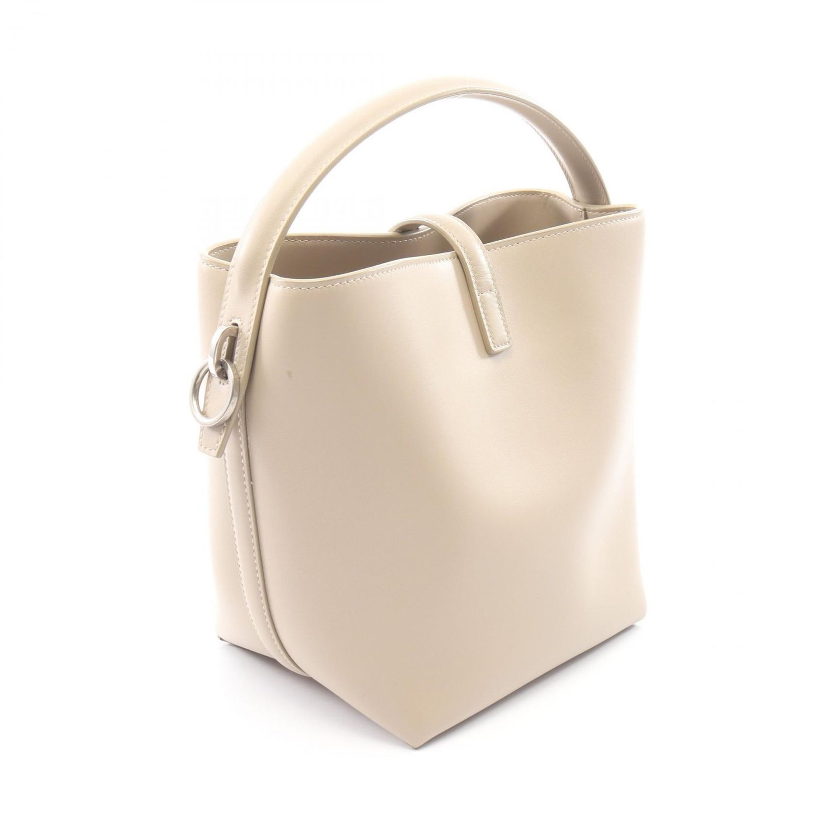 サンローランパリ SAINT LAURENT PARIS ハンドバッグ LE 37 スモール 2WAY 749036 ベージュ レザー LE37 スモール レディース Used A