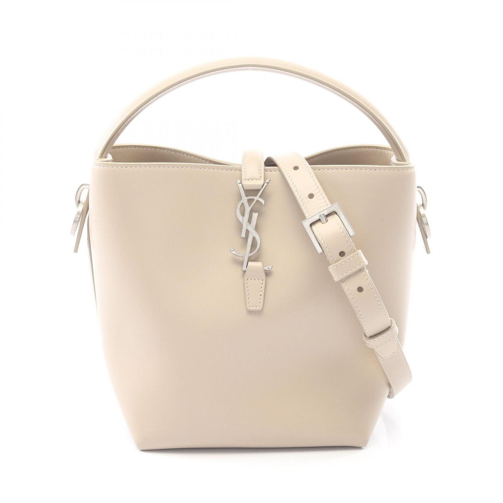 サンローランパリ SAINT LAURENT PARIS ハンドバッグ LE 37 スモール 2WAY 749036 ベージュ レザー LE37 スモール レディース Used A