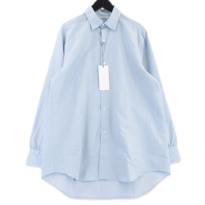 未使用 MAATEE＆SONS マーティーアンドサンズ ELIZABETH MT5103-0601A エリザベス 長袖シャツ SEASILK ブルー 3 99001529
