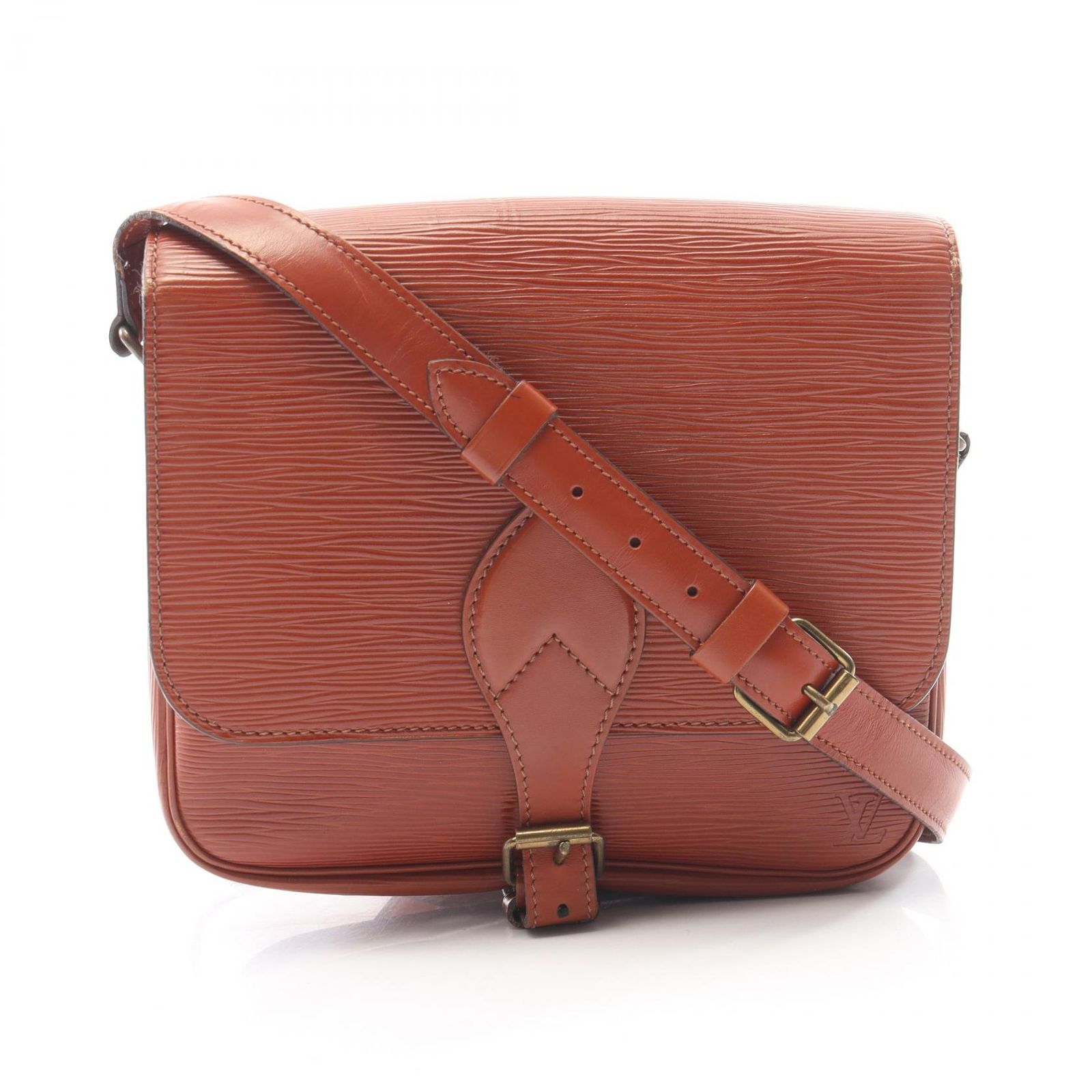 ルイ・ヴィトン LOUIS VUITTON ショルダーバッグ カルトシエール エピ ケニアブラウン M52243 ブラウン レザー カルトシエール レディース Used B