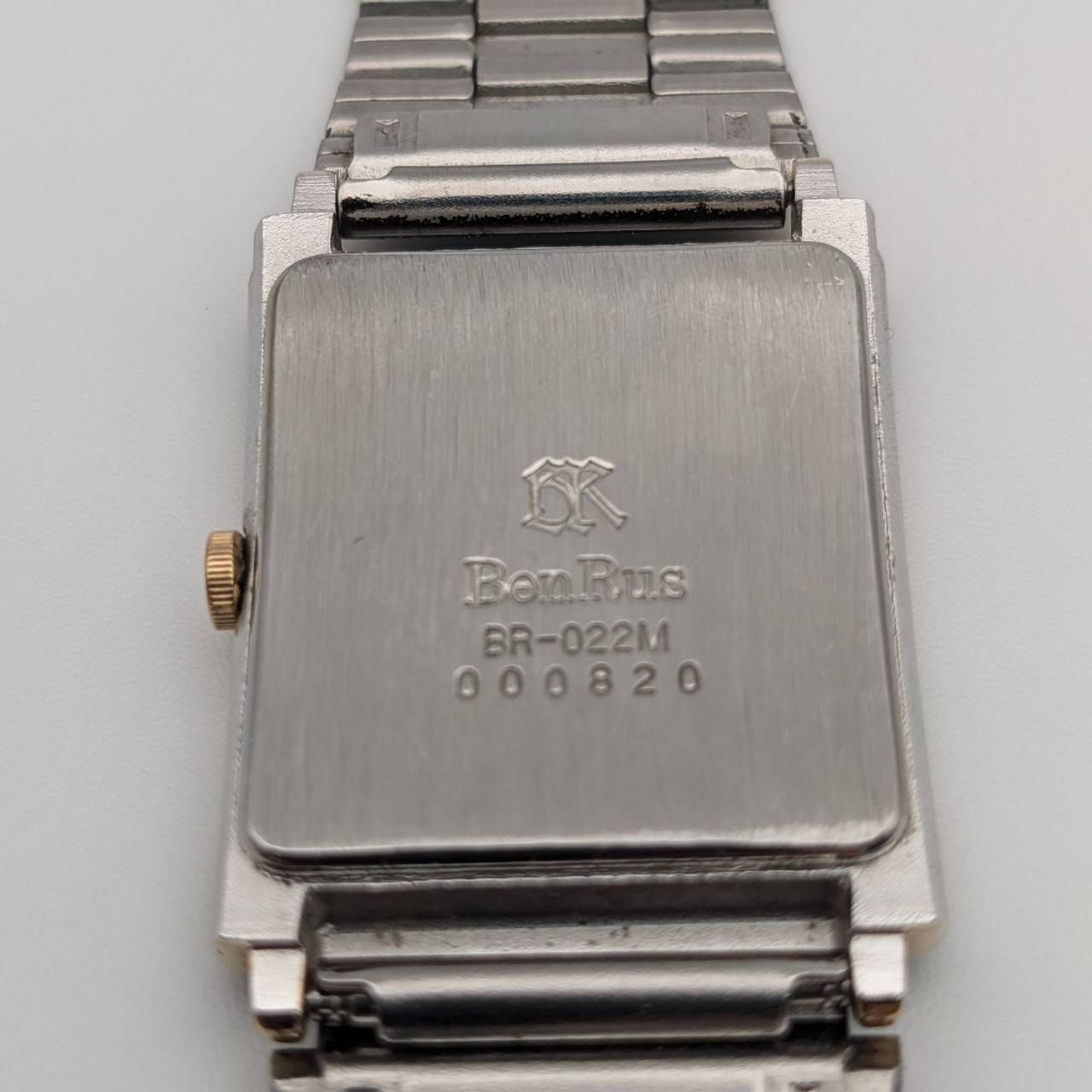稼働品・電池交換済】BenRus ベンラス BR-022M メンズ 腕時計 スクエア 