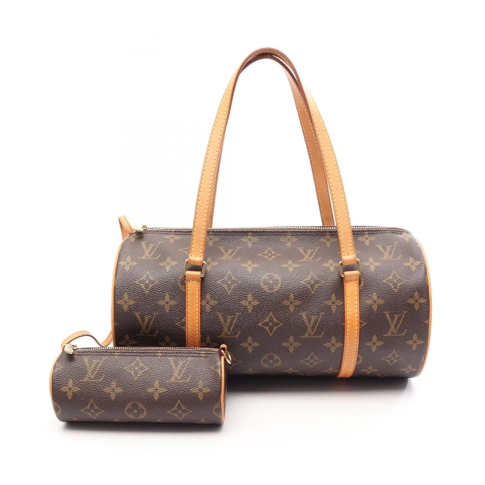 ルイ・ヴィトン LOUIS VUITTON ハンドバッグ パピヨン30 M51385 PVCコーティングキャンバス レザー パピヨンGM レディース Used B