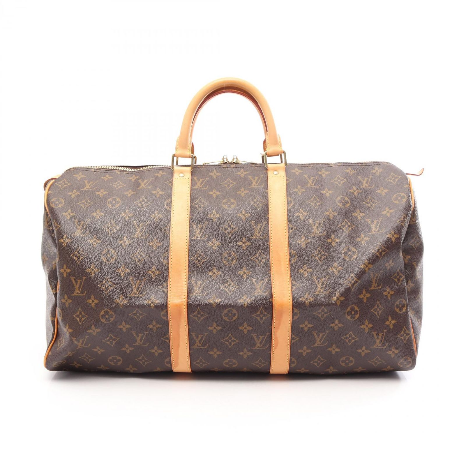 ルイ・ヴィトン LOUIS VUITTON ボストンバッグ キーポル50 M41426 PVCコーティングキャンバス レザー キーポル50 ユニセックス Used B 81,290円