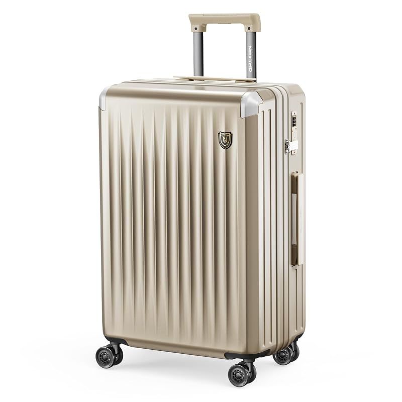【新品】 [New Trip] スーツケース キャリーケース 機内持ち込み 拡張機能付き 両面仕切り PC100%ボディ HINOMOTO製 静音キャスター TSAロック YKKファスナー S/M/Lサイズ 40/65/100L キャリーバッグ 大型 出張 旅