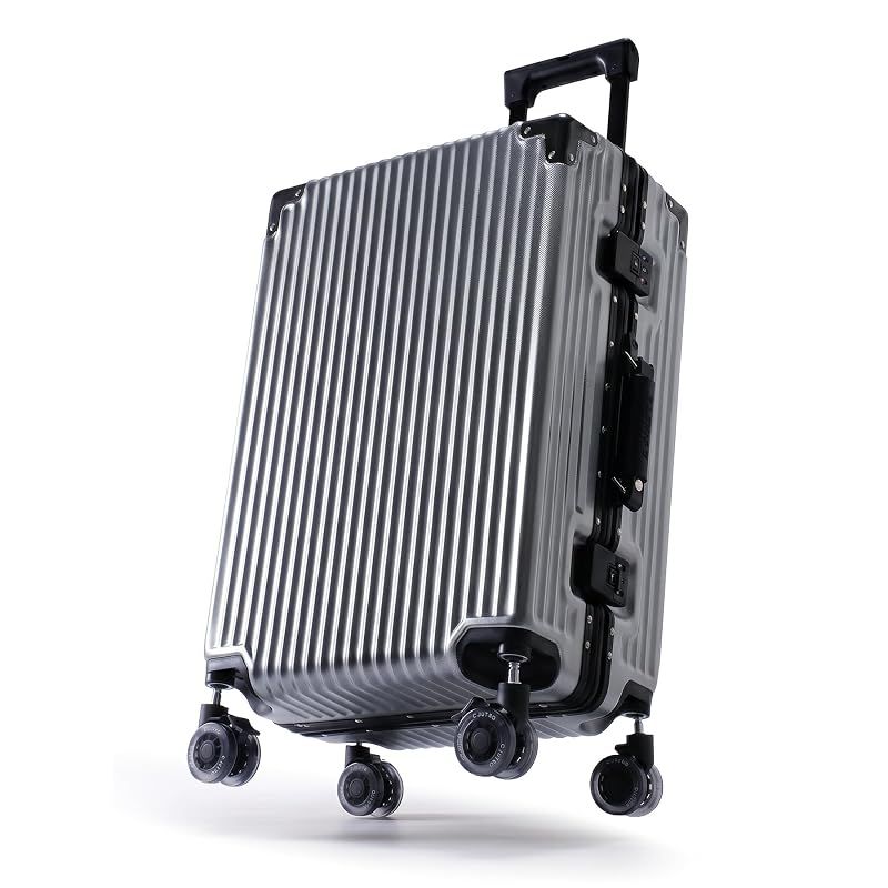 【新品】 [C.jutro] 【記録級スーツケース、遂に進化】_Classica NEO2 スーツケース キャリーケース 機内持ち込み キャリーバッグ ロック付きキャスター 着脱可能キャスター s グレー