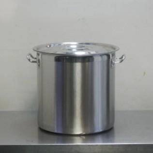 4 業務用 ステンレス 寸胴鍋 両手 ふた付 30cm IH対応 外寸φ331H304手38mm 内寸φ300H300mm 20L 3.93kg