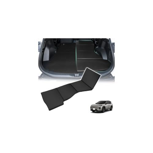 Virauto トヨタ 新型 RAV4 60系 専用 車中泊 マット AXAN64 AXAP64 2025年12月? ハイブリッド車 プラグインハイブリッド車 対応 折りたたみ式 段差解消 防水 軽量 PVC 高密度EPE 運転席用 1枚入り 6db97a36