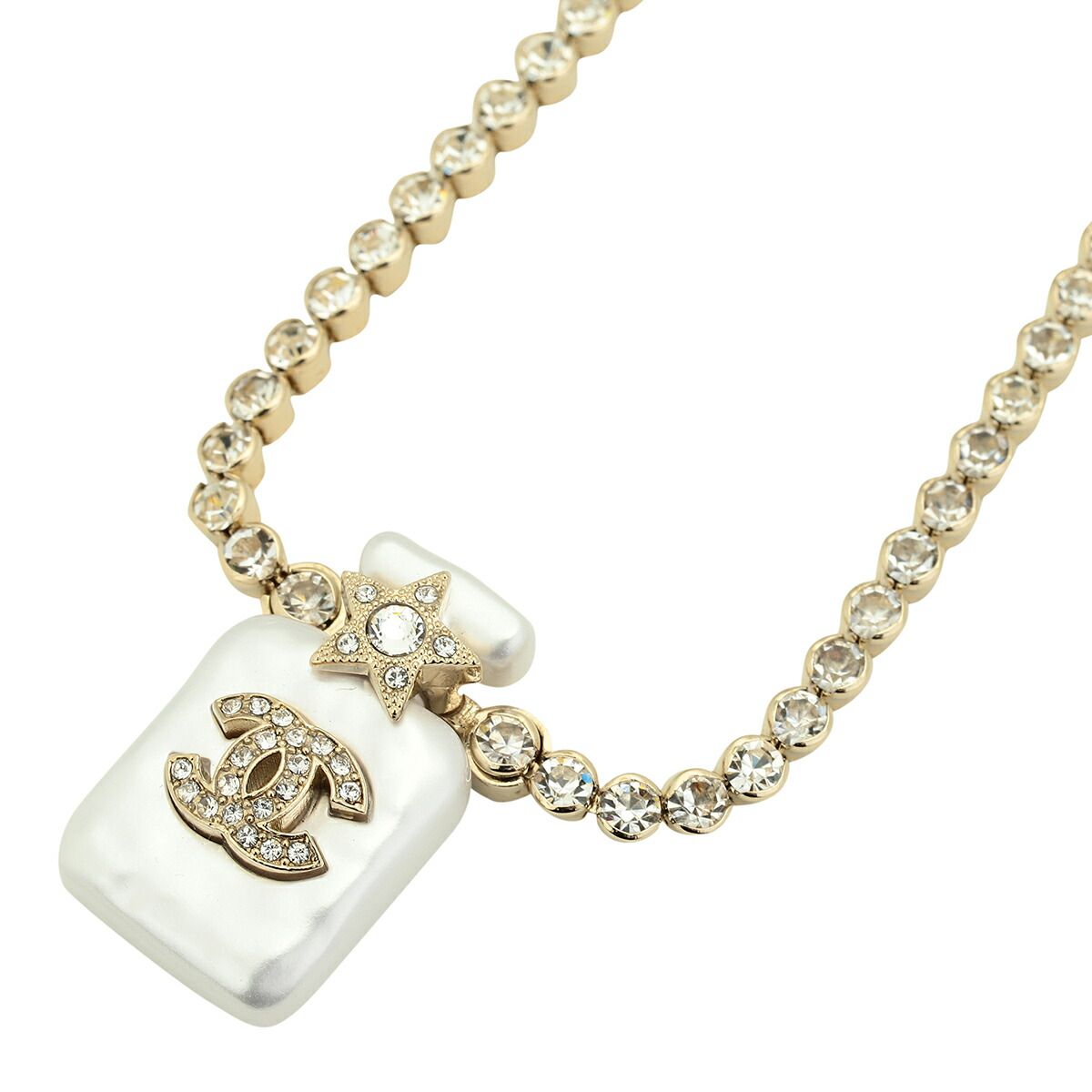 新品 シャネル CHANEL ネックレス ペンダント ゴールド/シルバー