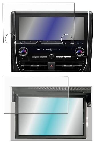 [2枚組(画面+リアモニター)] CLEARVISTA 40系新型アルファード ヴェルファイア ナビ 14インチ ディスプレイオーディオ用【高硬度10H 衝撃吸収 ブルーライトカット 抗菌 クリア 】オールインハイスペックフィルム 保護フィルム 日本製ts