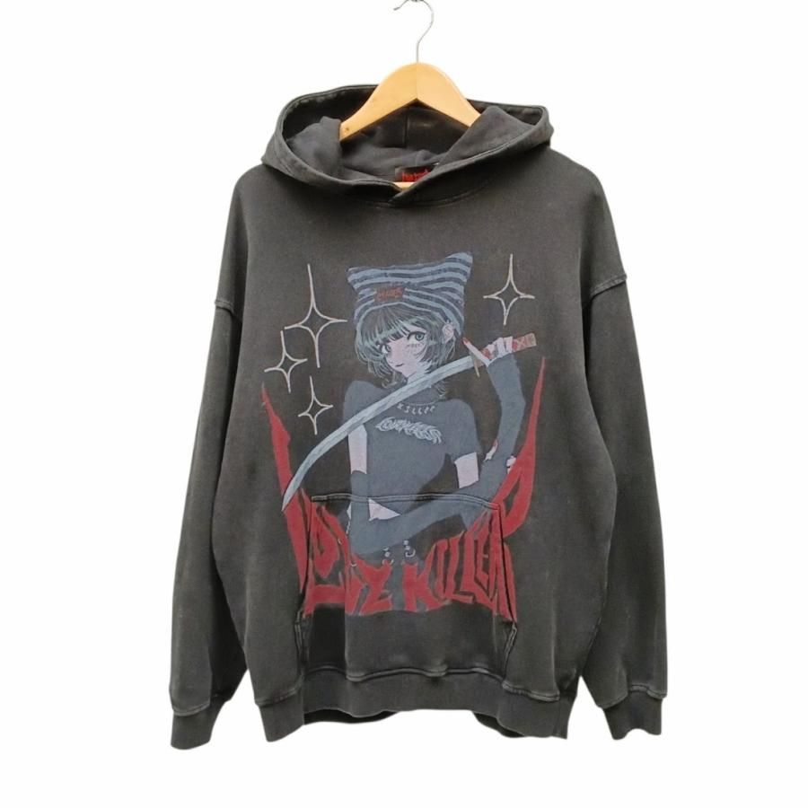 LOVE KILLER ラブキラー AGEｍ９ キラーキャット フーディ スウェットパーカー ブラック系 コットン サイズM G00229 6,319円
