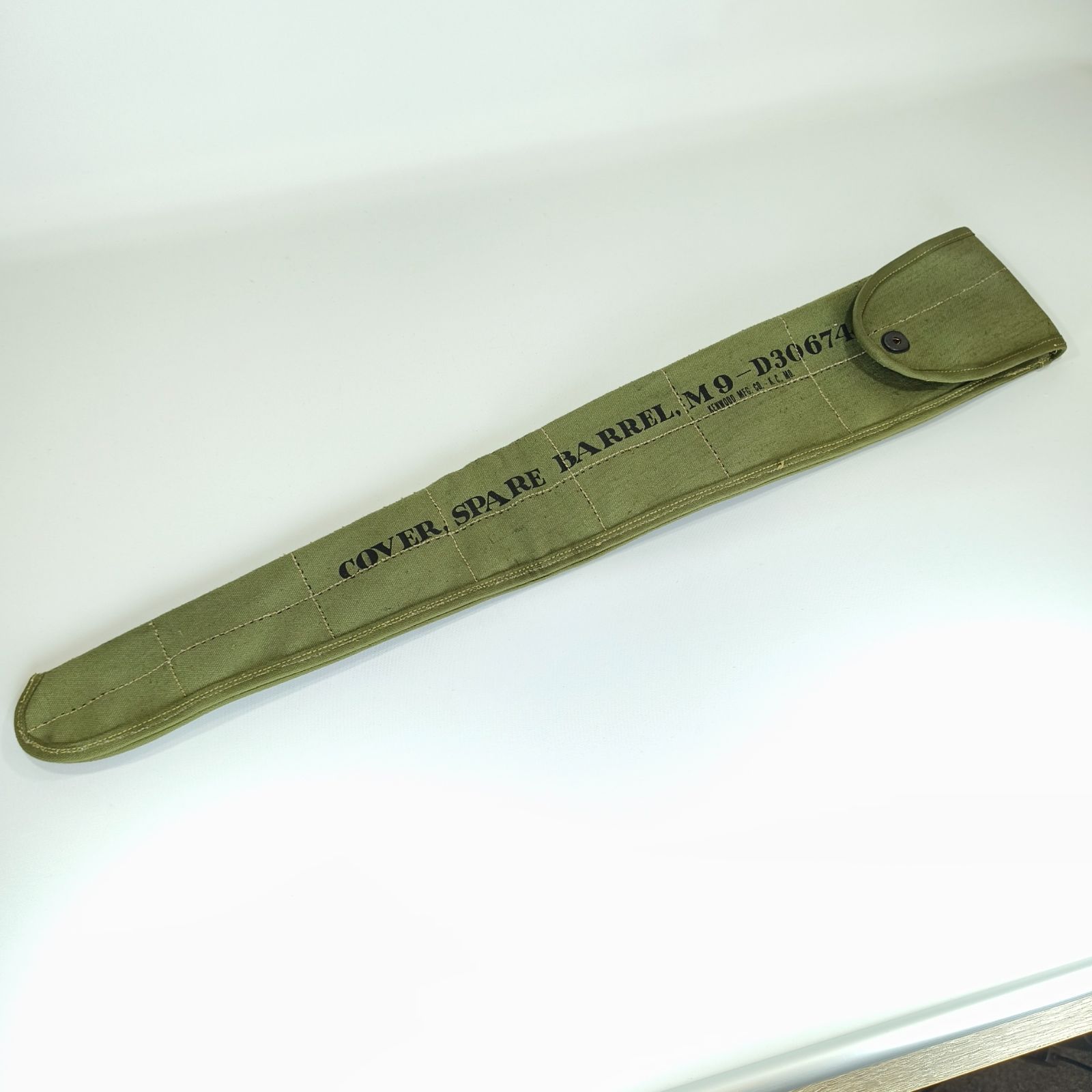 米軍 実物 M9 スペアバレルカバー ステンシル入り COVER SPARE BARREL M9 D30674 キャンバス 予備銃身 ケース ミリタリー サバゲー 武装
