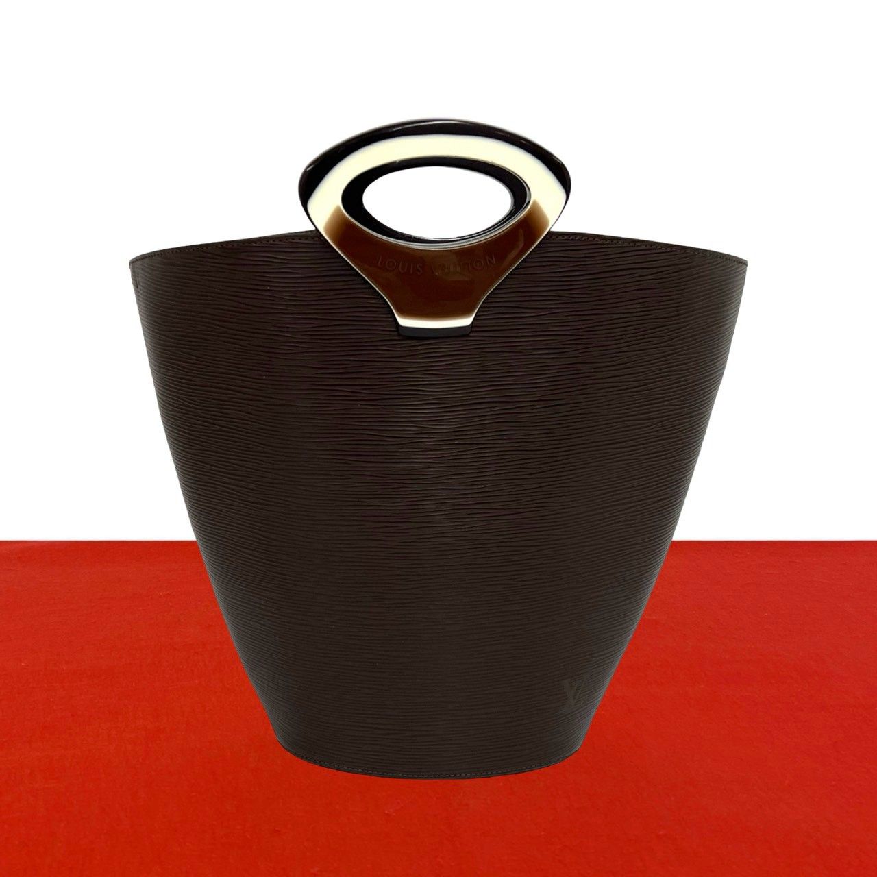 極 美品 希少品 LOUIS VUITTON ルイヴィトン ヴィンテージ ノクタンブル エピ レザー 本革 ハンドバッグ トートバッグ モカ 43283