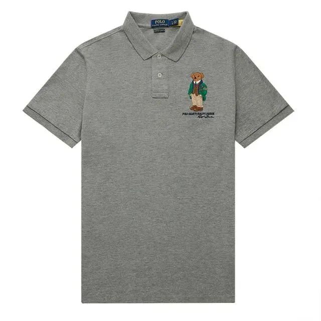 【新品未使用】POLO RALPH LAUREN ラルフローレン メンズ コットン 鹿の子編み ポロベアー エンブロイドししゅう 半袖ポロシャツ カスタムスリムフィット 在庫一掃価格 7,000円