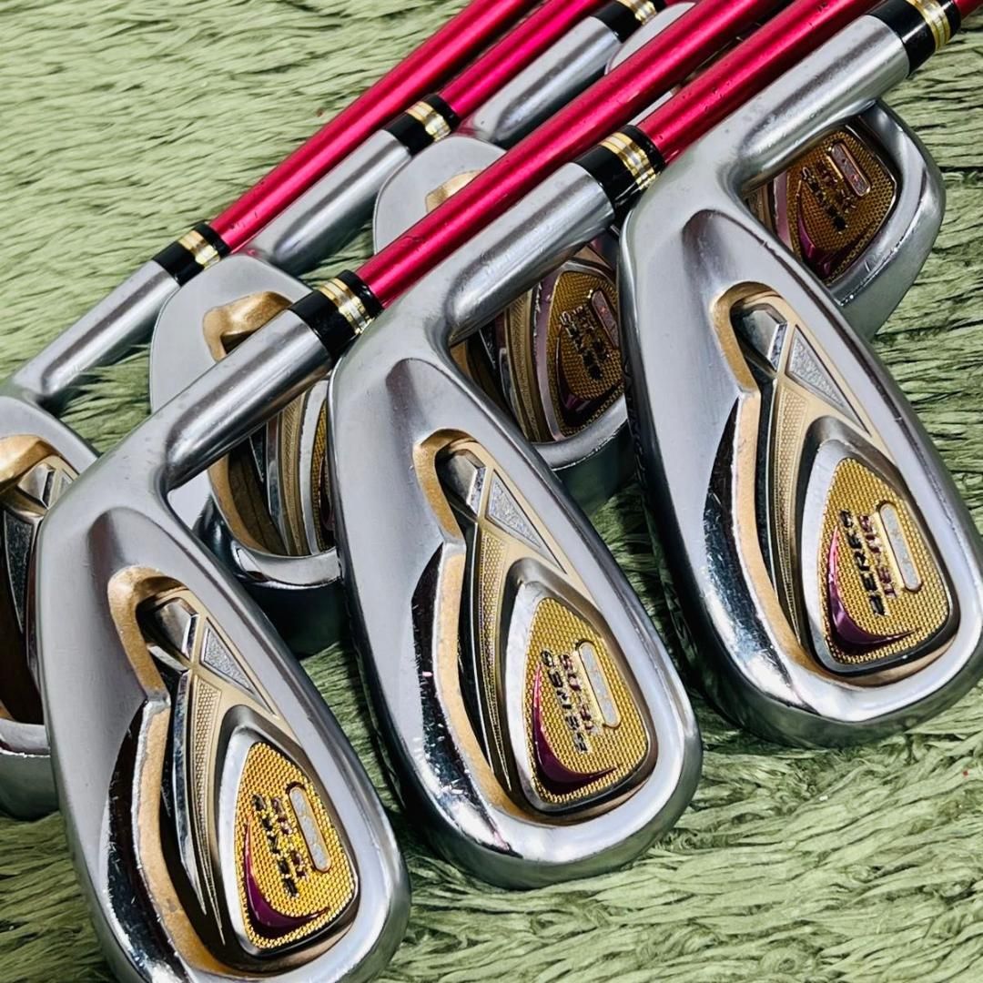 【中古】ホンマ ベレス IE-05 2s 星2 アイアン7本セット レディースゴルフ 初心者 HONMA BERES ARMRQ∞ 39 アーマック 純正カーボンシャフト 女性 右利き flex L