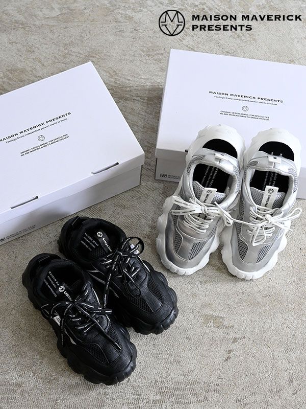【即納】メゾン・マヴェリック MAISON MAVERICK シューズ Chunky Sole Dad Sneaker-Sandals チャンキーソールダッドスニーカーサンダルズ 靴 スポーティー ms2562