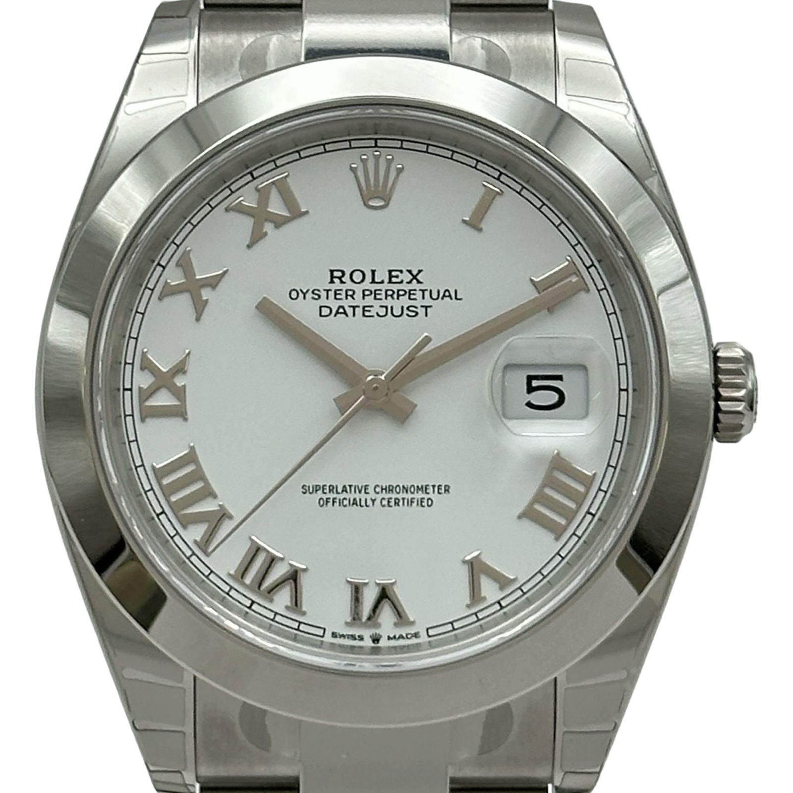 ロレックス ROLEX デイトジャスト41 126300 ホワイト ステンレススチール 自動巻き メンズ 腕時計