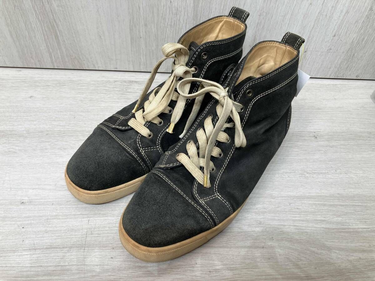 Christian Louboutin スニーカー　スエード製ハイカットスニーカー　サイズ44