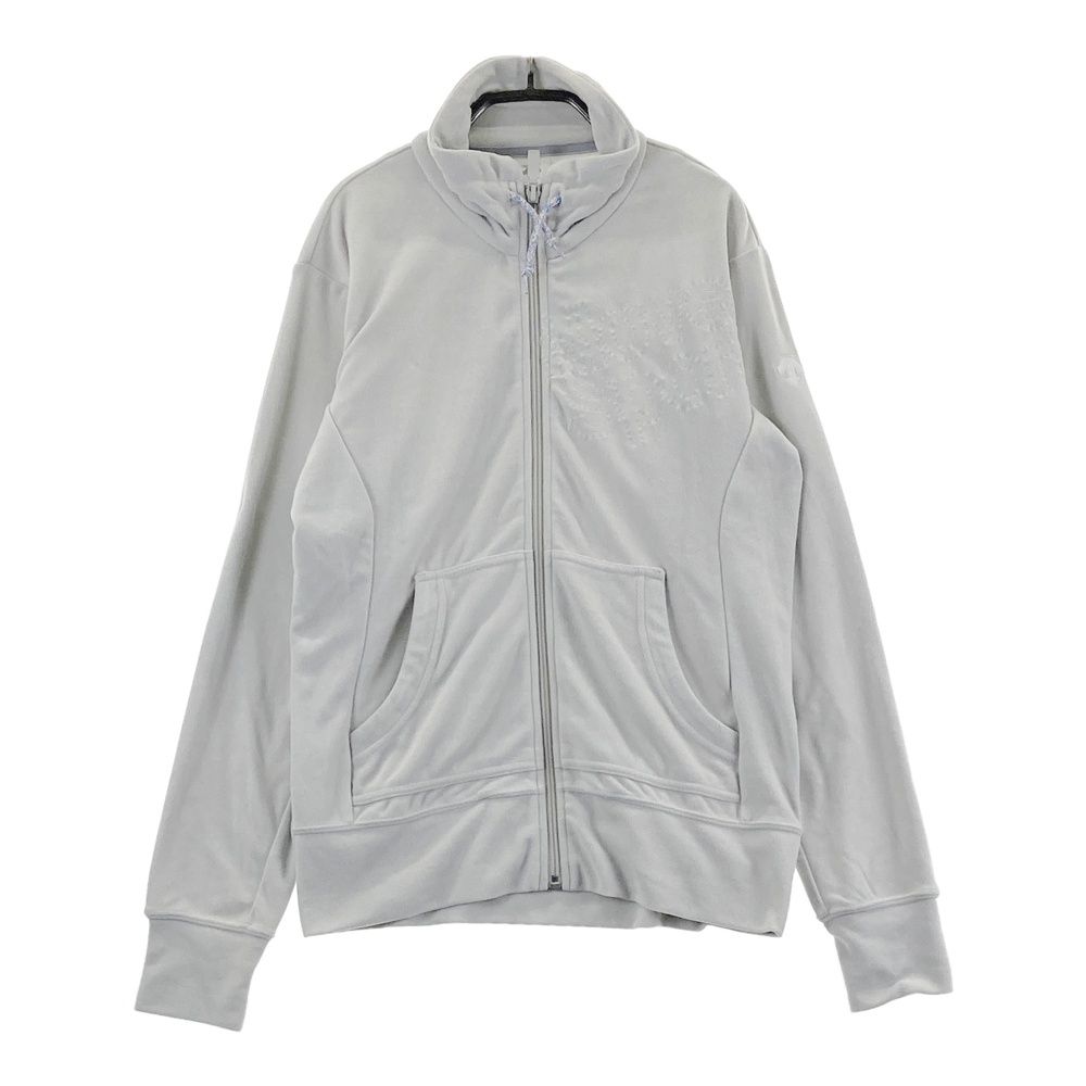サイズ：M DESCENTE GOLF デサントゴルフ 長袖ジップジャケット グレー系 [240101749823] ゴルフウェア レディース ストスト