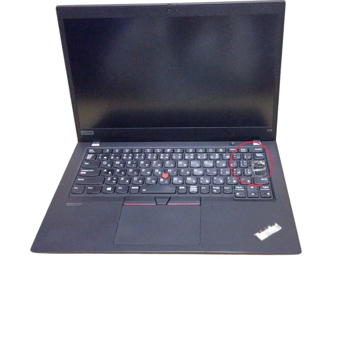 ジャンク］ThinkpadX13 Gen1 / i5 / 第 10 世代 / メモリ無し