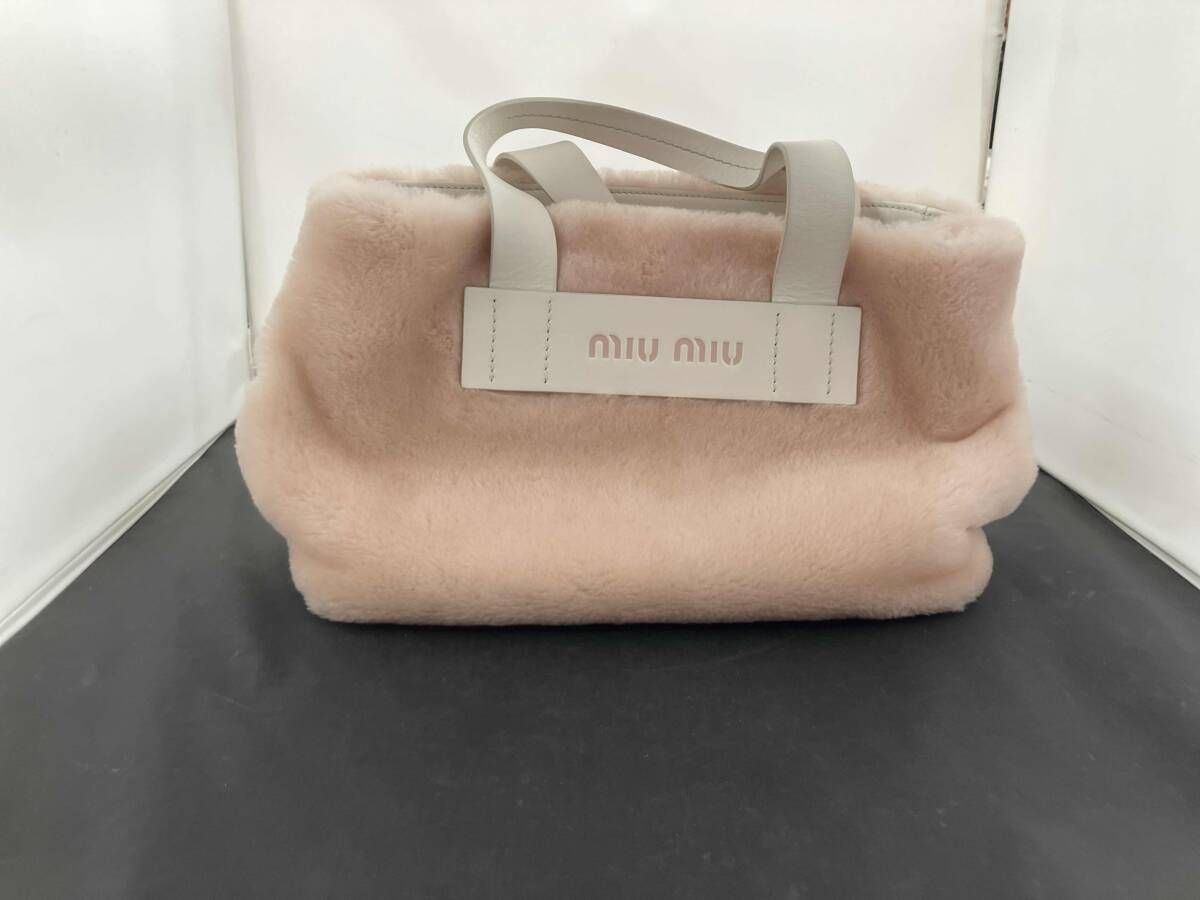 MIU MIU ファートートバッグ 2way バッグ サイズ縦X横X奥行き 19X27X14cm ピンク