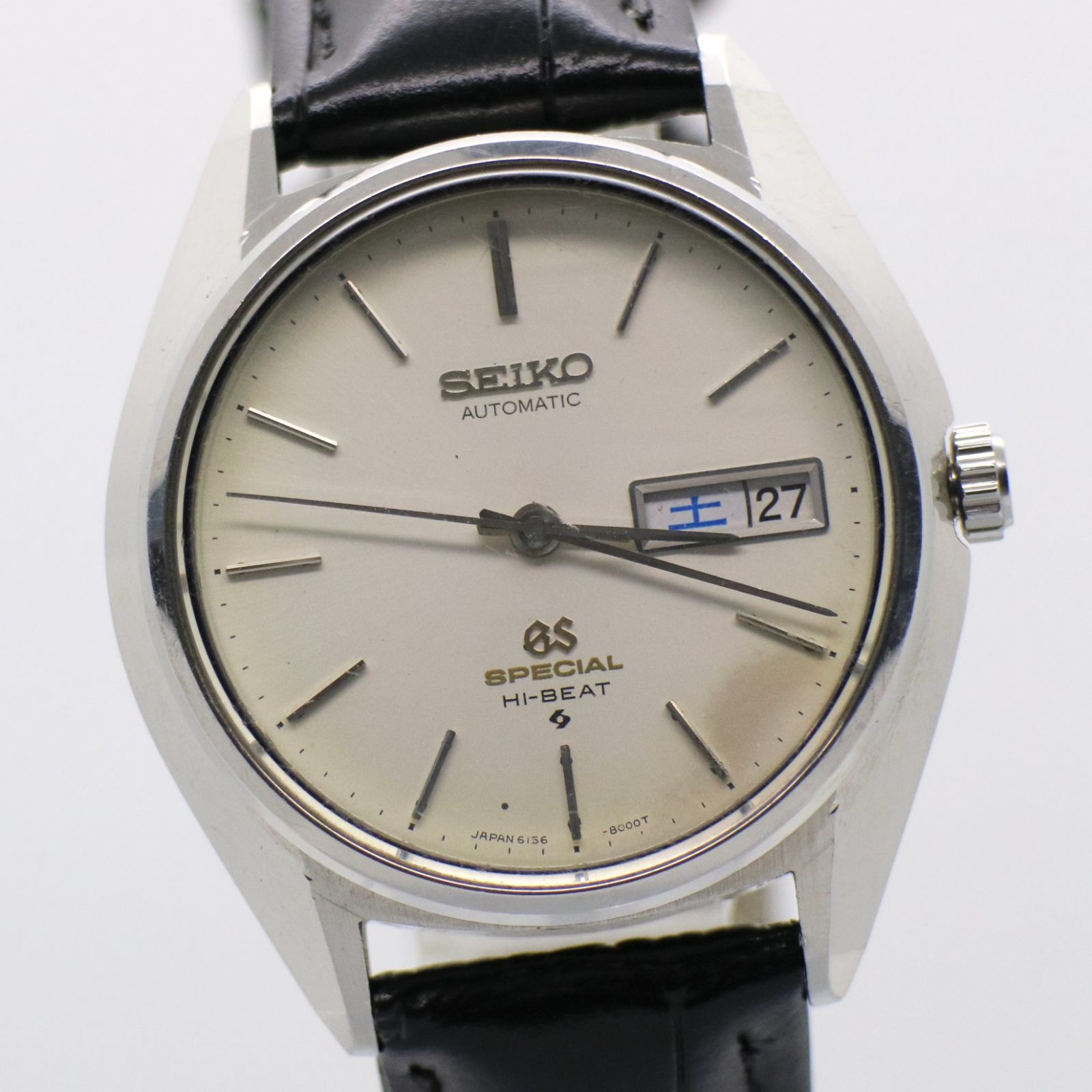 SEIKO 6156-8000 GrandSeiko SPECIAL HI-BEAT スペシャル ハイビート 日英デイデイト