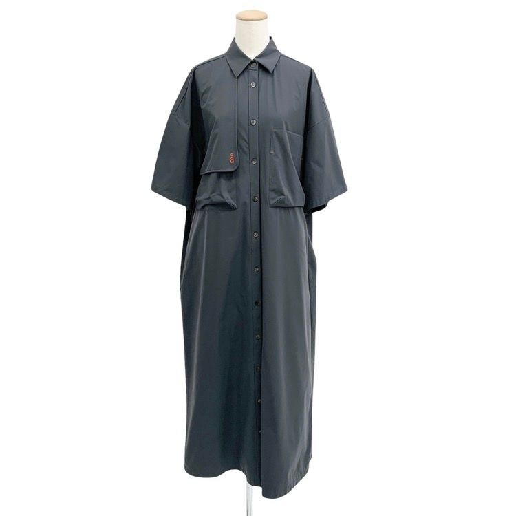 未使用品 nagonstans ナゴンスタンス half-sleeves shirt-dress ハーフ